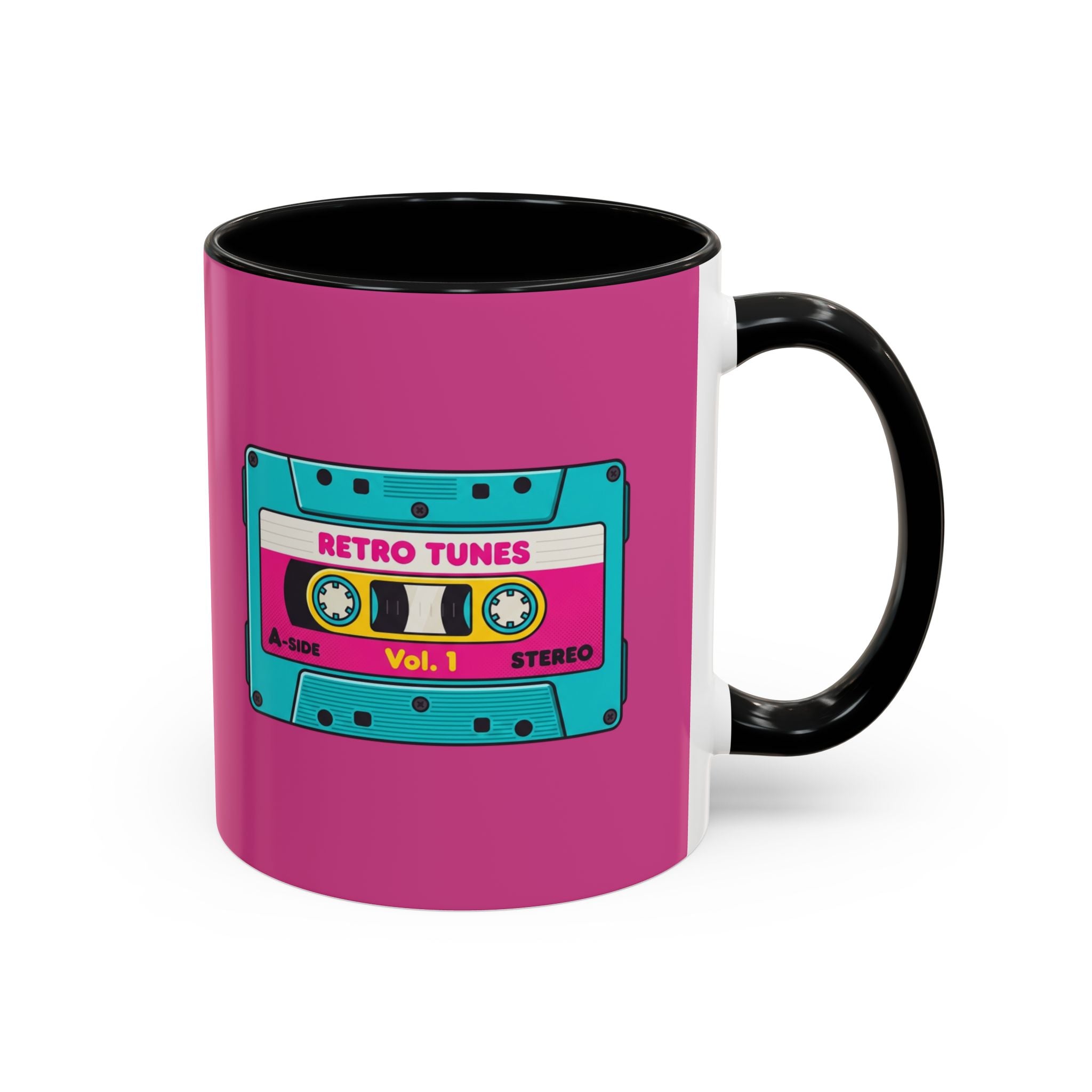 Retro Cassette Coffee Mug — 'Retro Tunes Vol. 1' Accent Mug