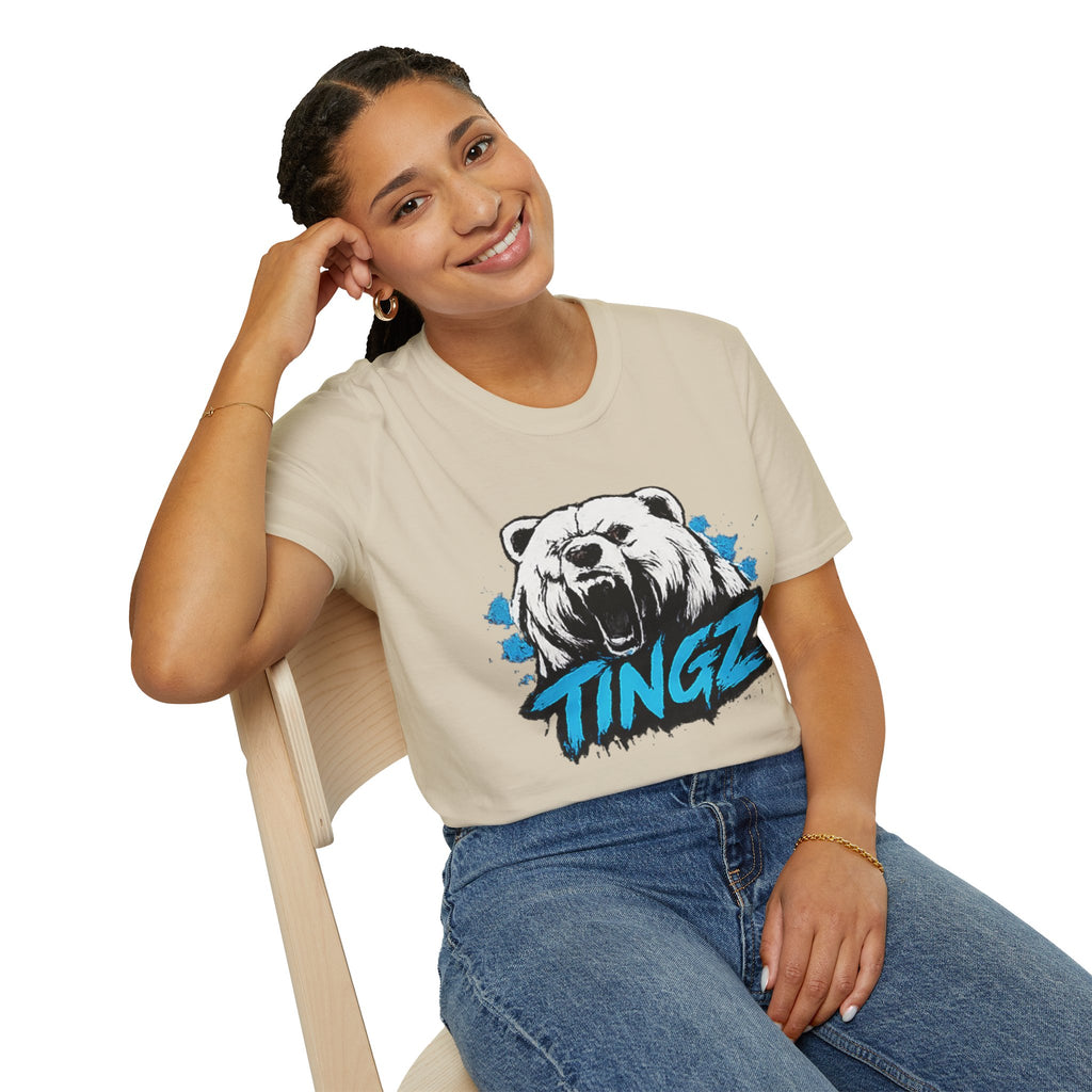 Roaring Bear TINGZ T-Shirt — Graphic Tee for Streetwear & Casual