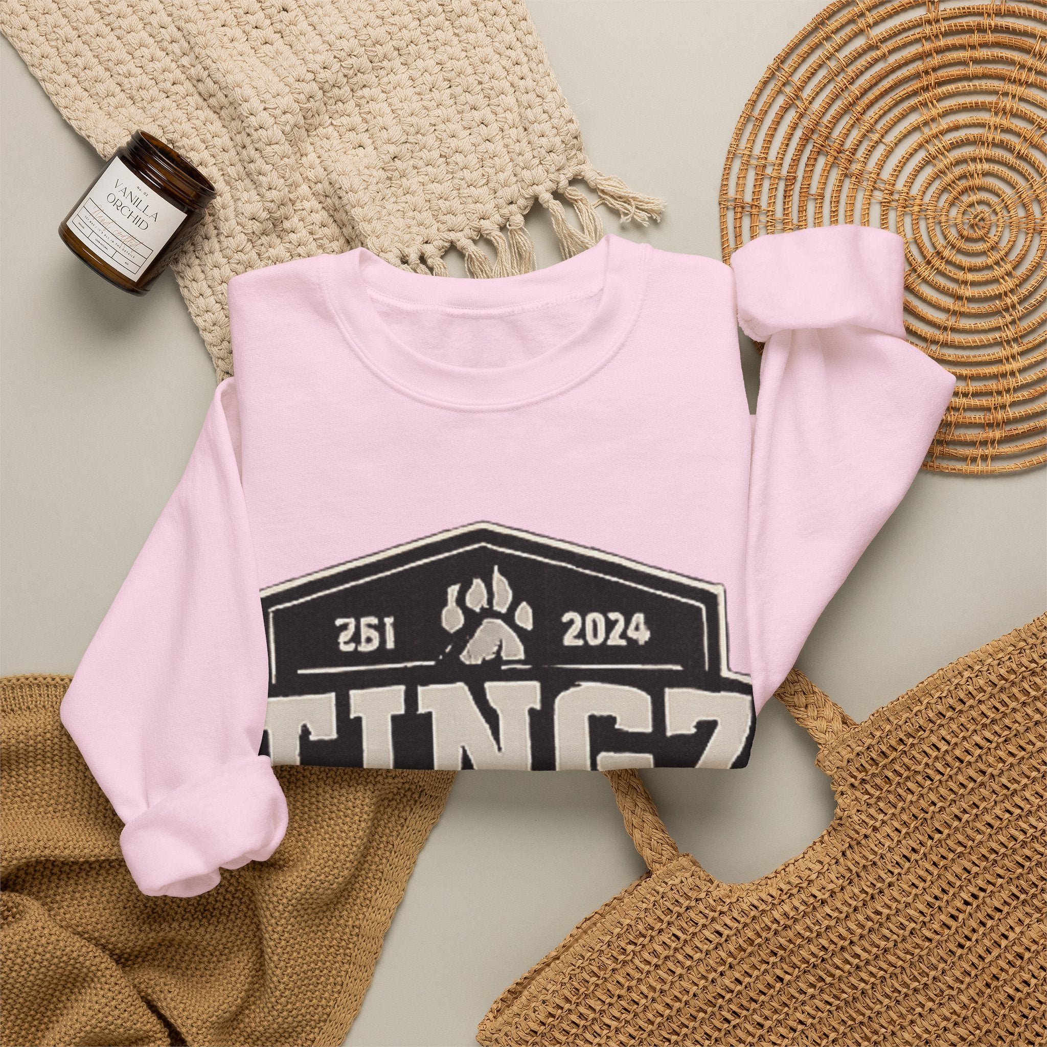 BEAR TINGZ  Badge Unisex Crewneck Sweatshirt | Vintage Wildlife Graphic Sweatshirt | Classic Streetwear Pullover