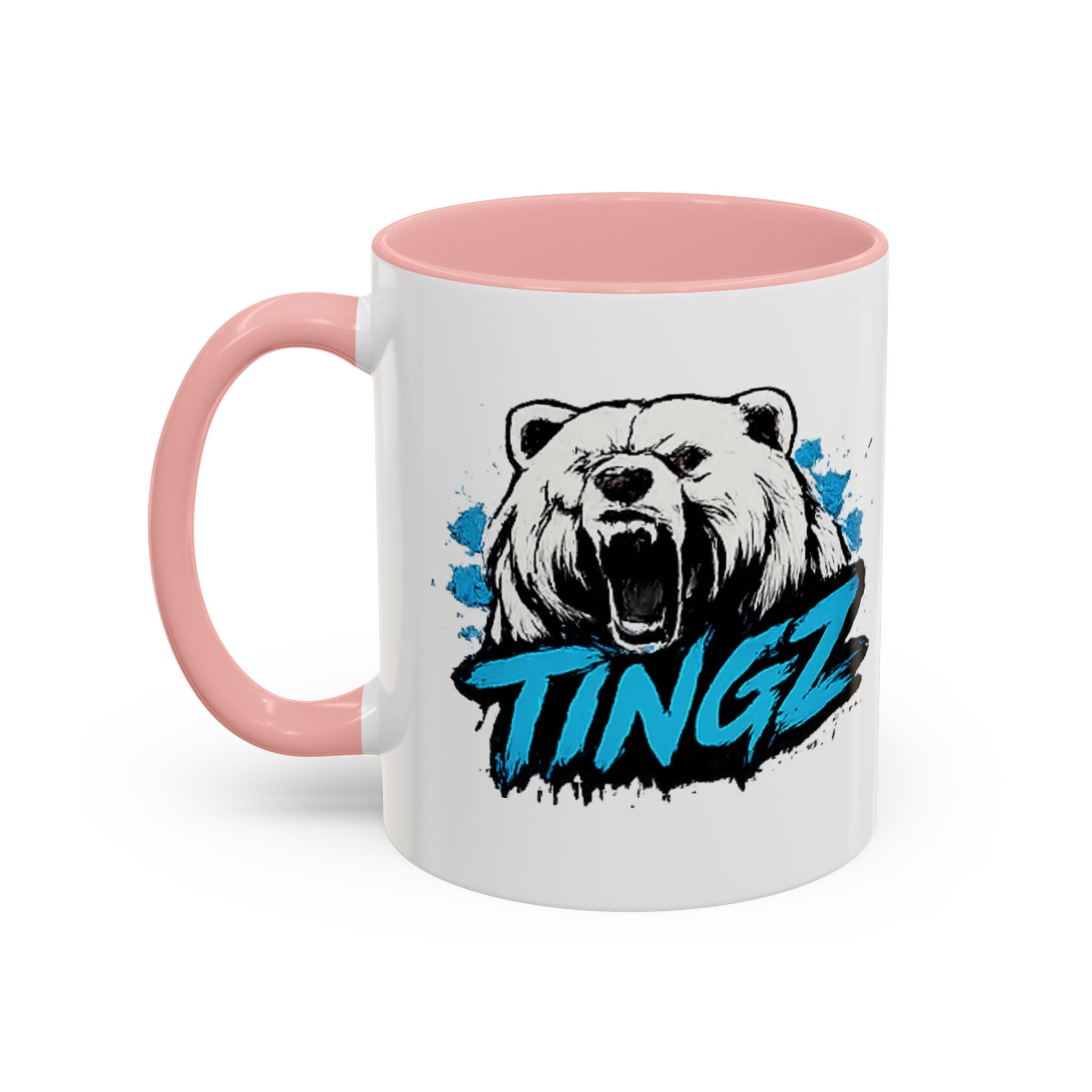 Bear Tingz Accent Coffee Mug — 11/15oz Gamer Logo Ceramic Mug