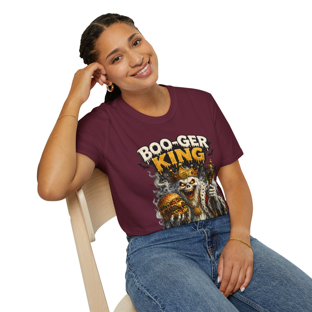 Boo-ger King Halloween T-Shirt — Spooky Skull King Graphic Tee
