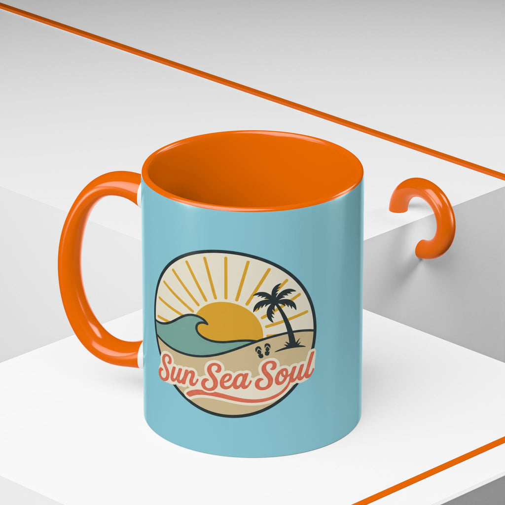 Sun Sea Soul Accent Coffee Mug – Beach Sunset 11/15oz