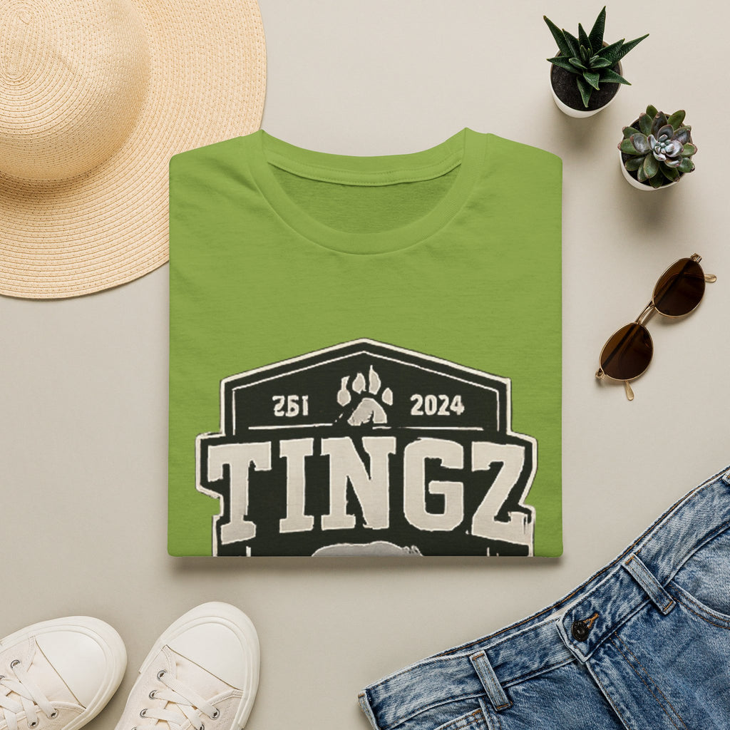 Bear Tingz Logo T‑Shirt — Retro Paw Emblem Tee
