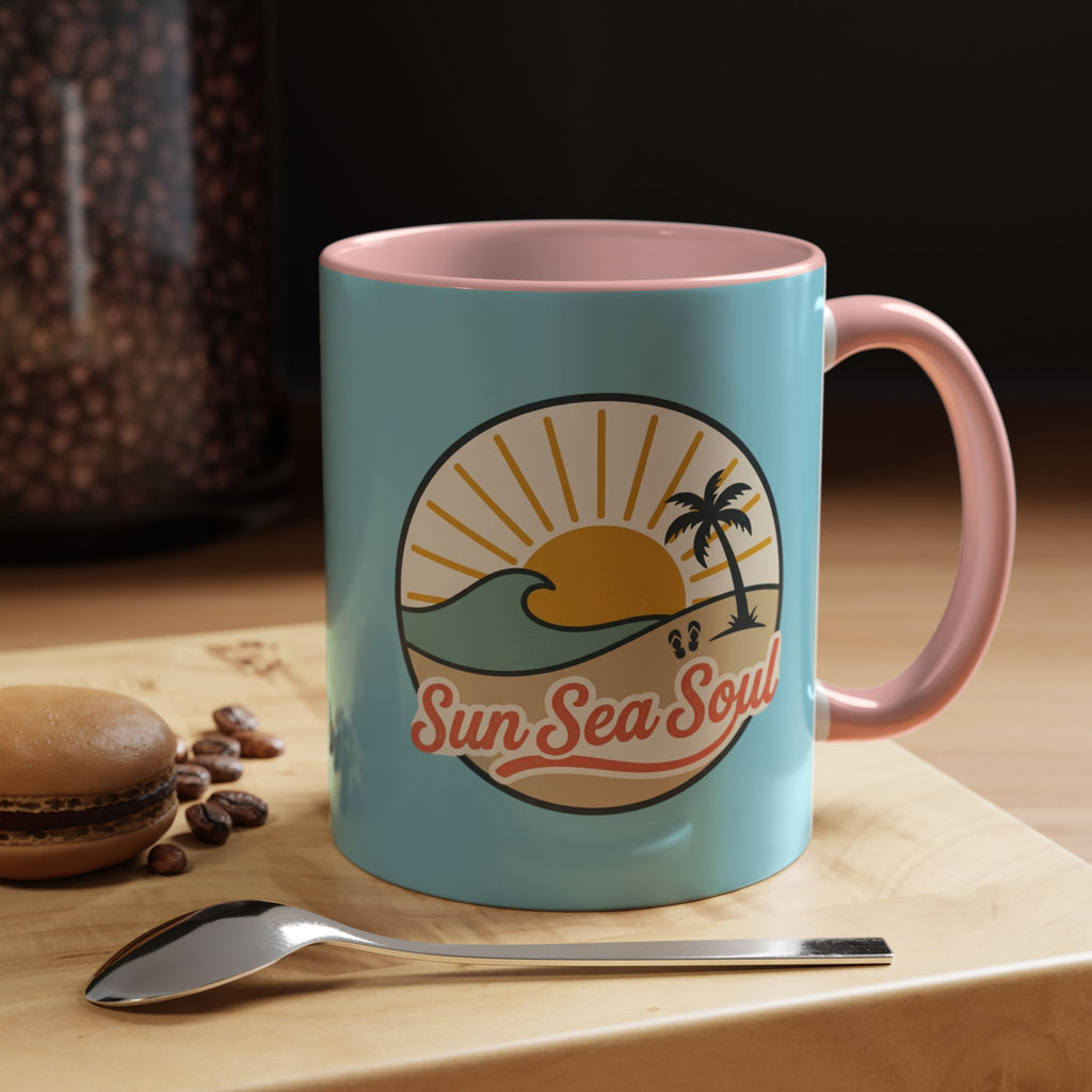 Sun Sea Soul Accent Coffee Mug – Beach Sunset 11/15oz