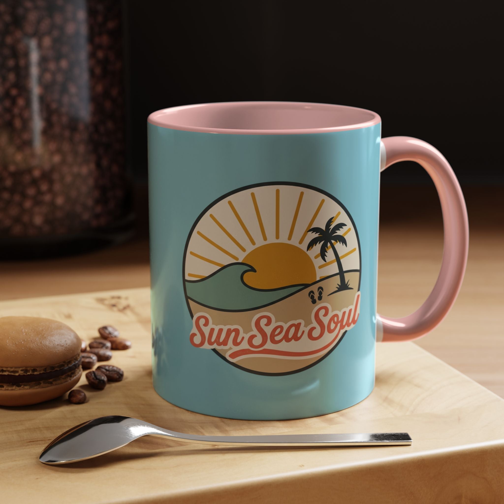 Sun Sea Soul Accent Coffee Mug – Beach Sunset 11/15oz