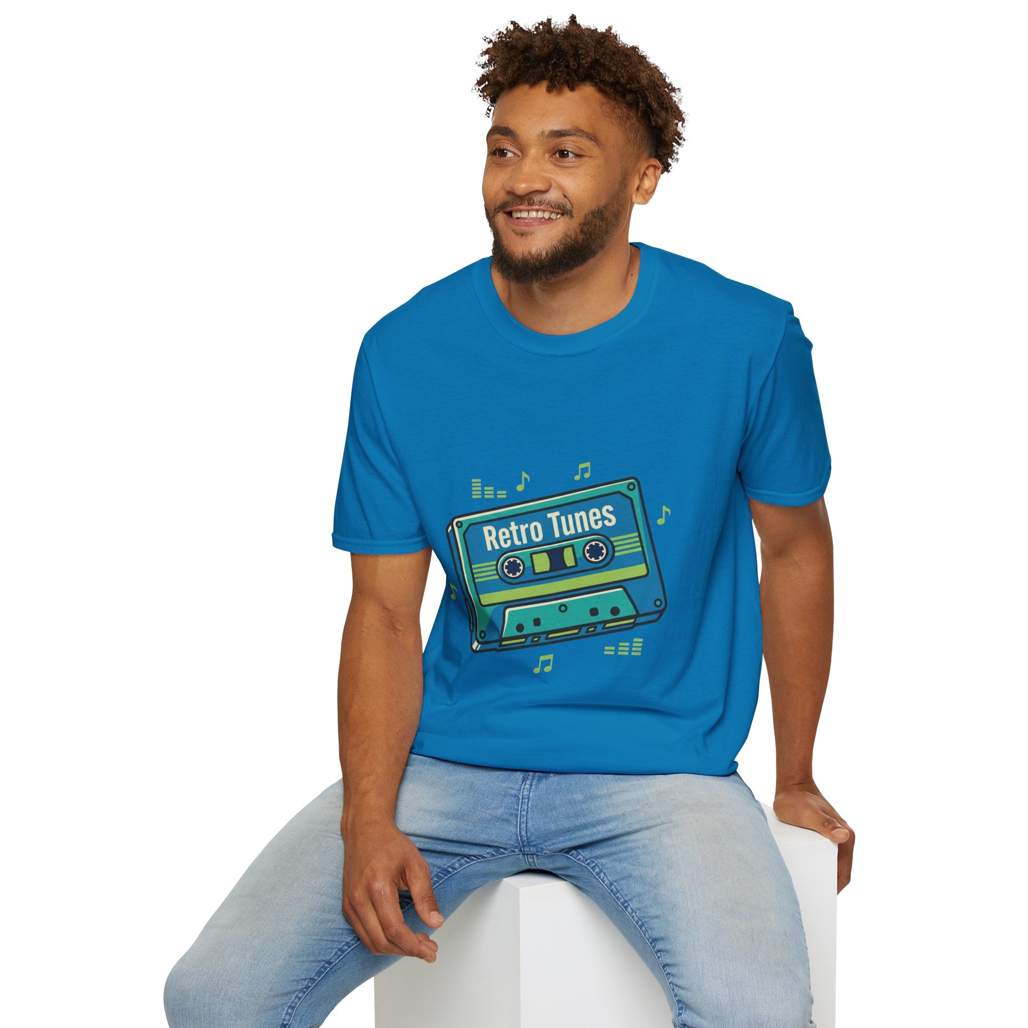 Retro Tunes- Unisex Softstyle T-Shirt