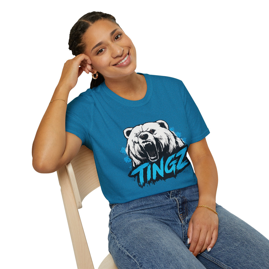 Roaring Bear TINGZ T-Shirt — Graphic Tee for Streetwear & Casual