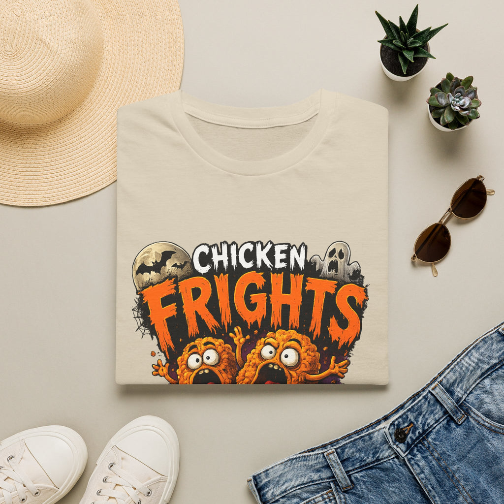 Chicken Frights T-Shirt — Cute Spooky Halloween Chicken Bites Tee