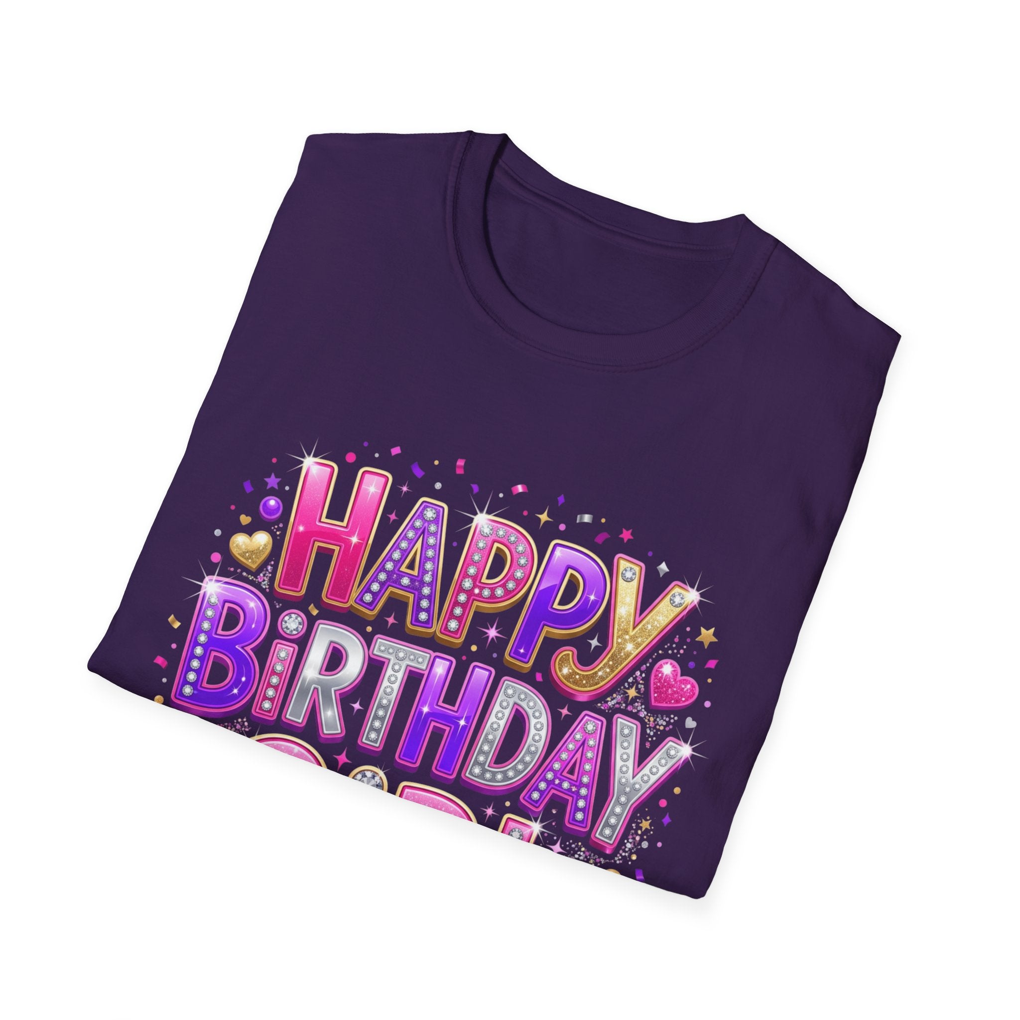 Happy Birthday Girl T-Shirt — Colorful Confetti Party Tee