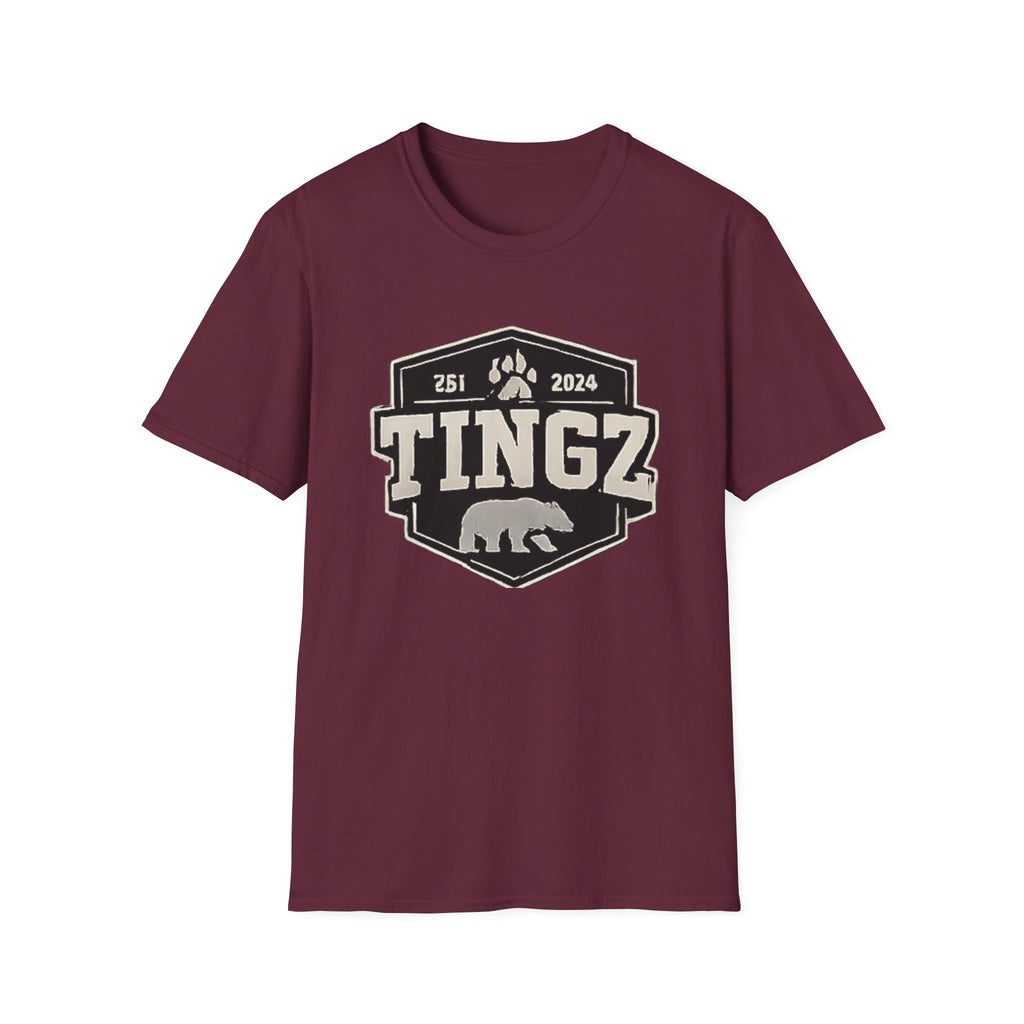 Bear Tingz Logo T‑Shirt — Retro Paw Emblem Tee