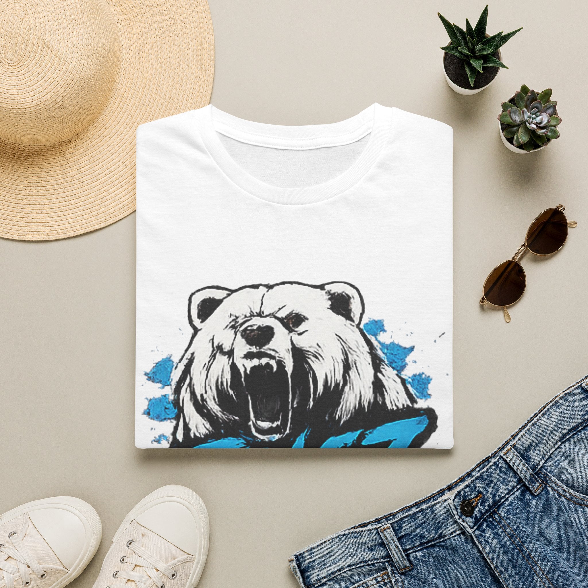 Roaring Bear TINGZ T-Shirt — Graphic Tee for Streetwear & Casual