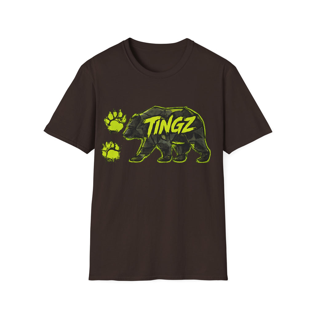 Bear TINGZ Paw Graphic T-Shirt —  Neon Logo