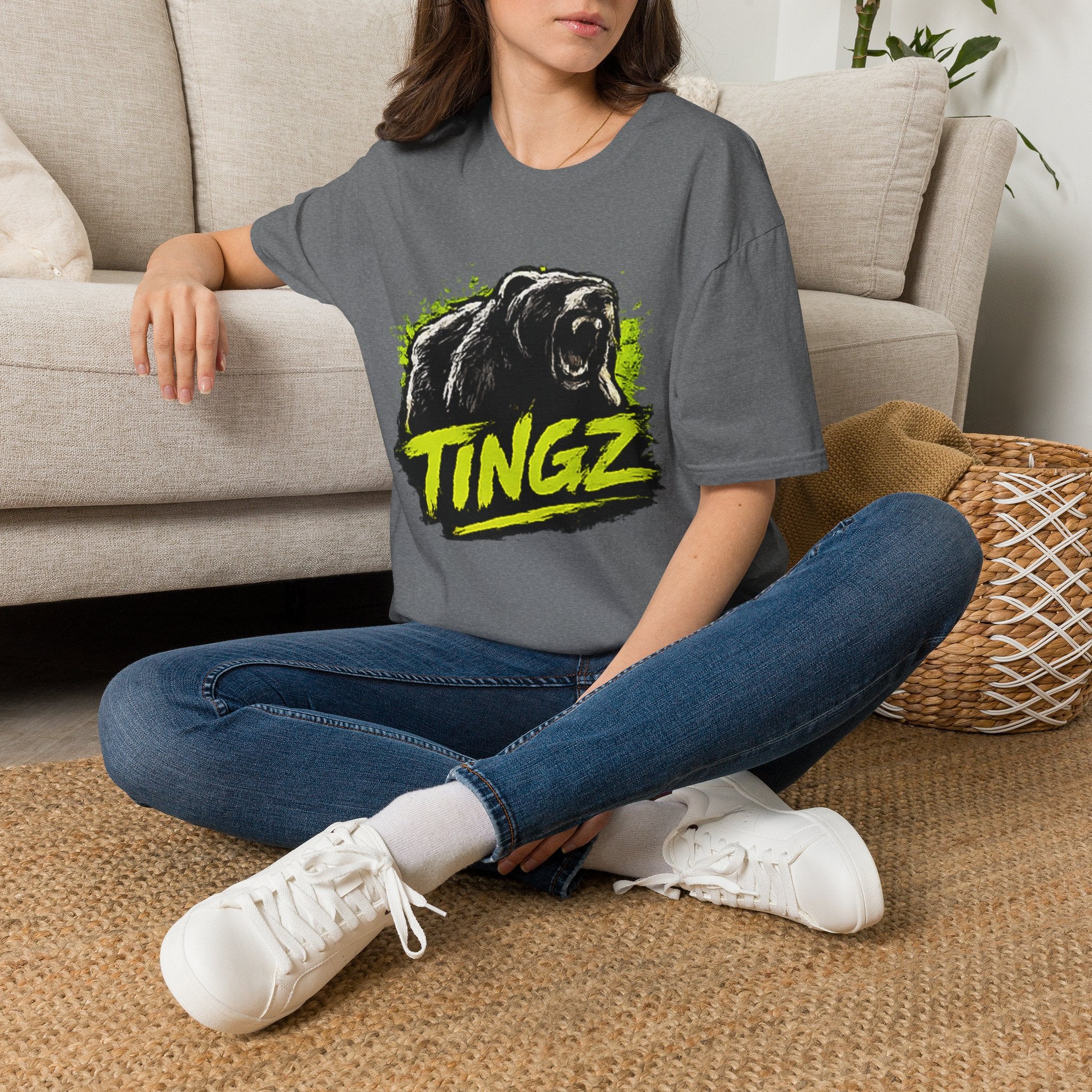 Bear TINGZ Roar T-Shirt — Bold Graphic Tee