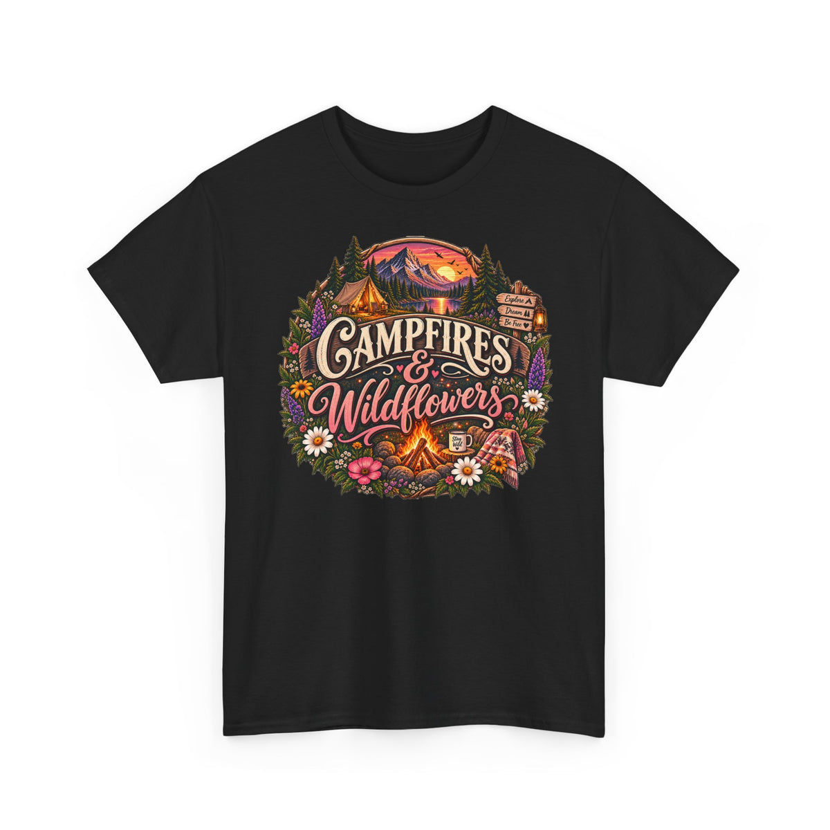 Campfires & Wildflowers T-Shirt