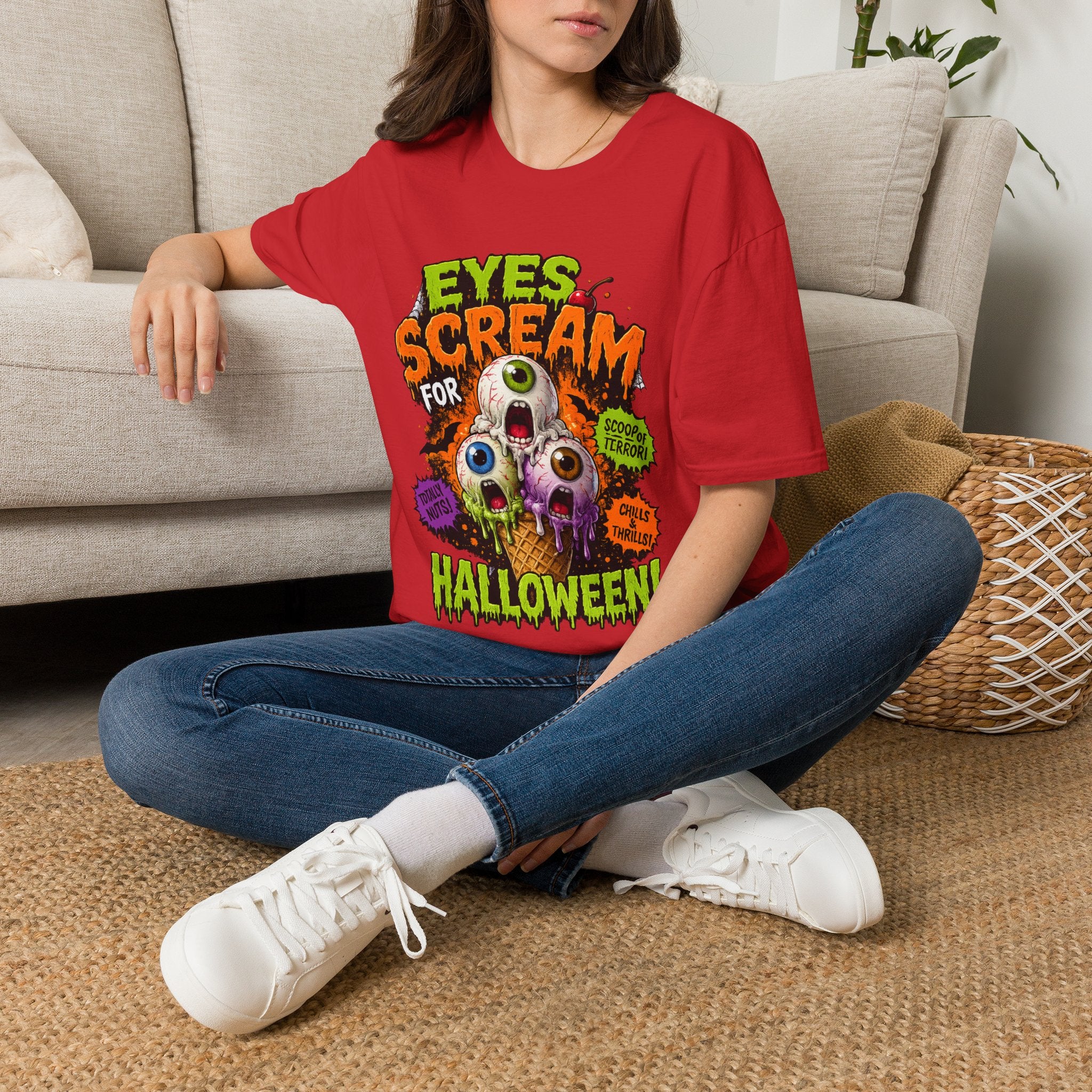 Halloween Eyes Scream T-Shirt — 'Eyes Scream for Halloween' Graphic Tee