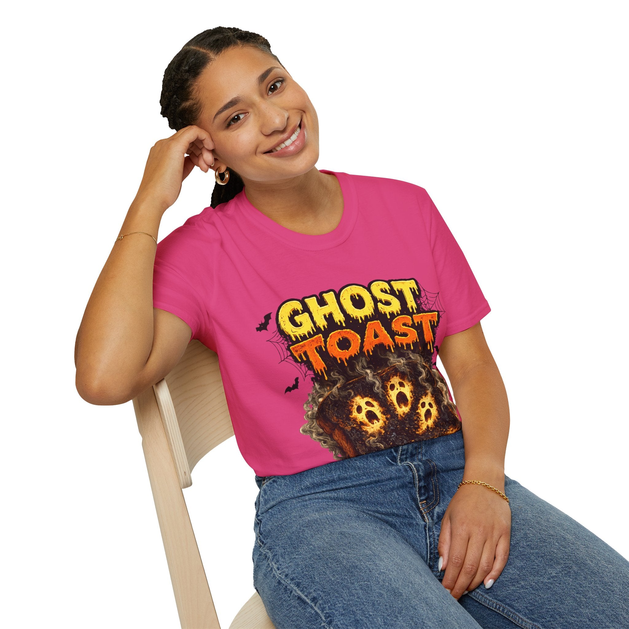 Ghost Toast Halloween T-Shirt — Spooky Haunted Breakfast Graphic Tee