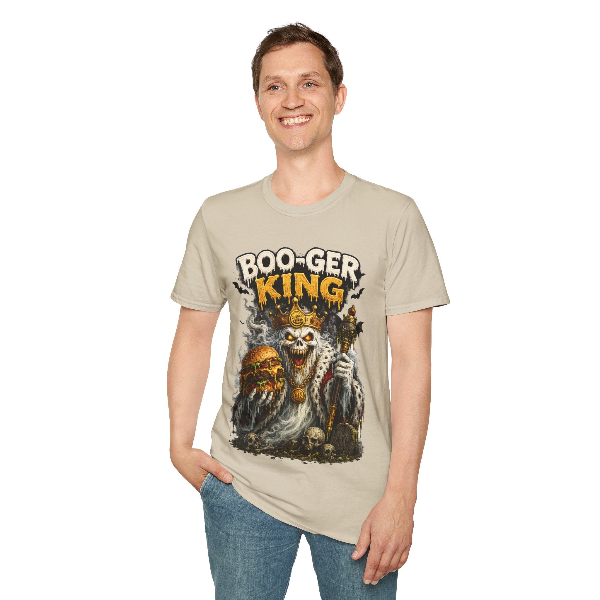 Boo-ger King Halloween T-Shirt — Spooky Skull King Graphic Tee