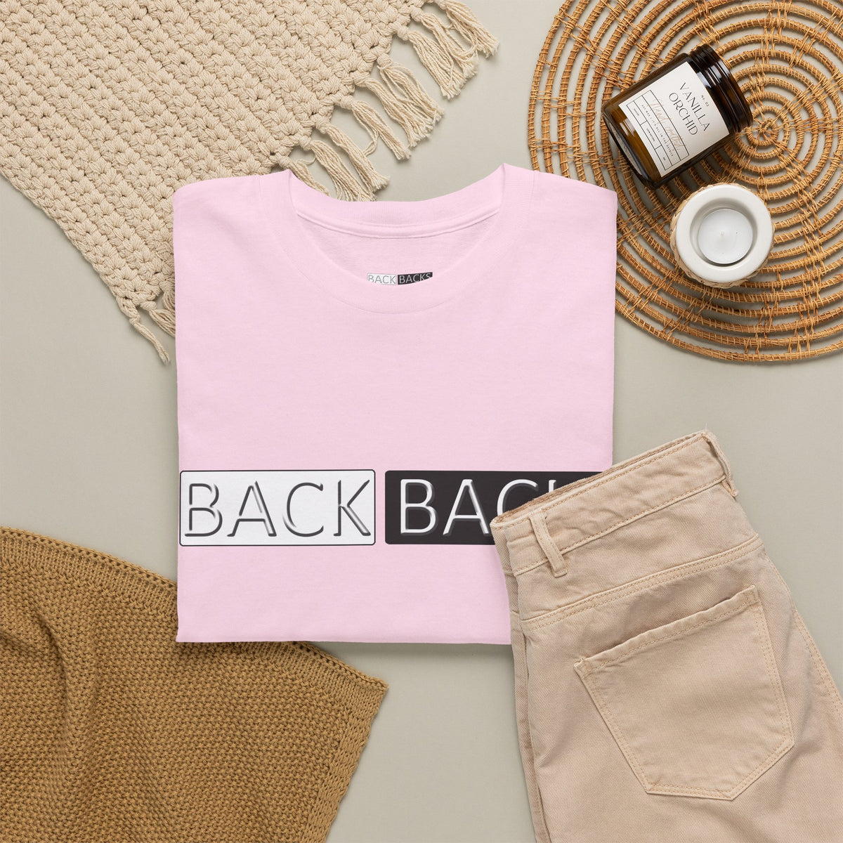 Unisex Back Backs Minimal T-Shirt