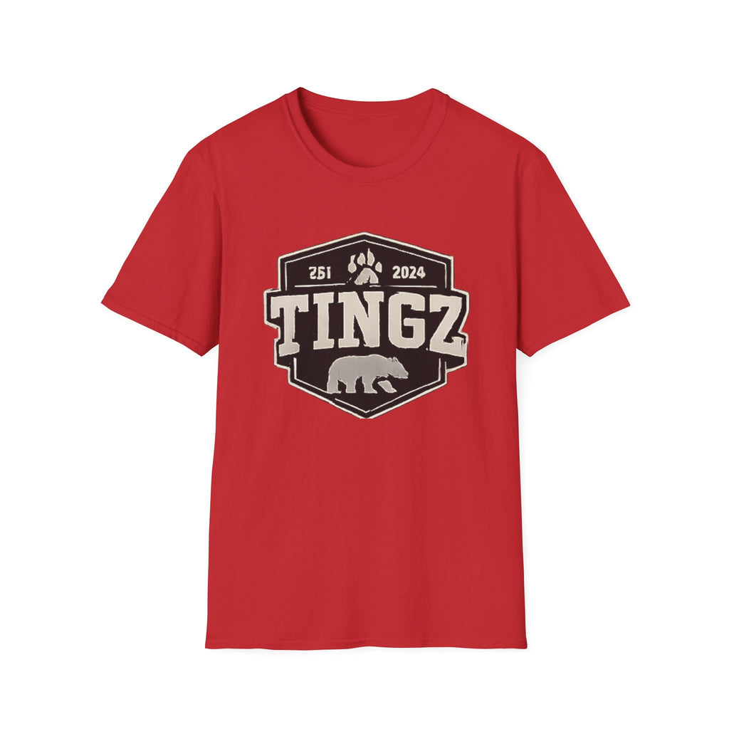 Bear Tingz Logo T‑Shirt — Retro Paw Emblem Tee