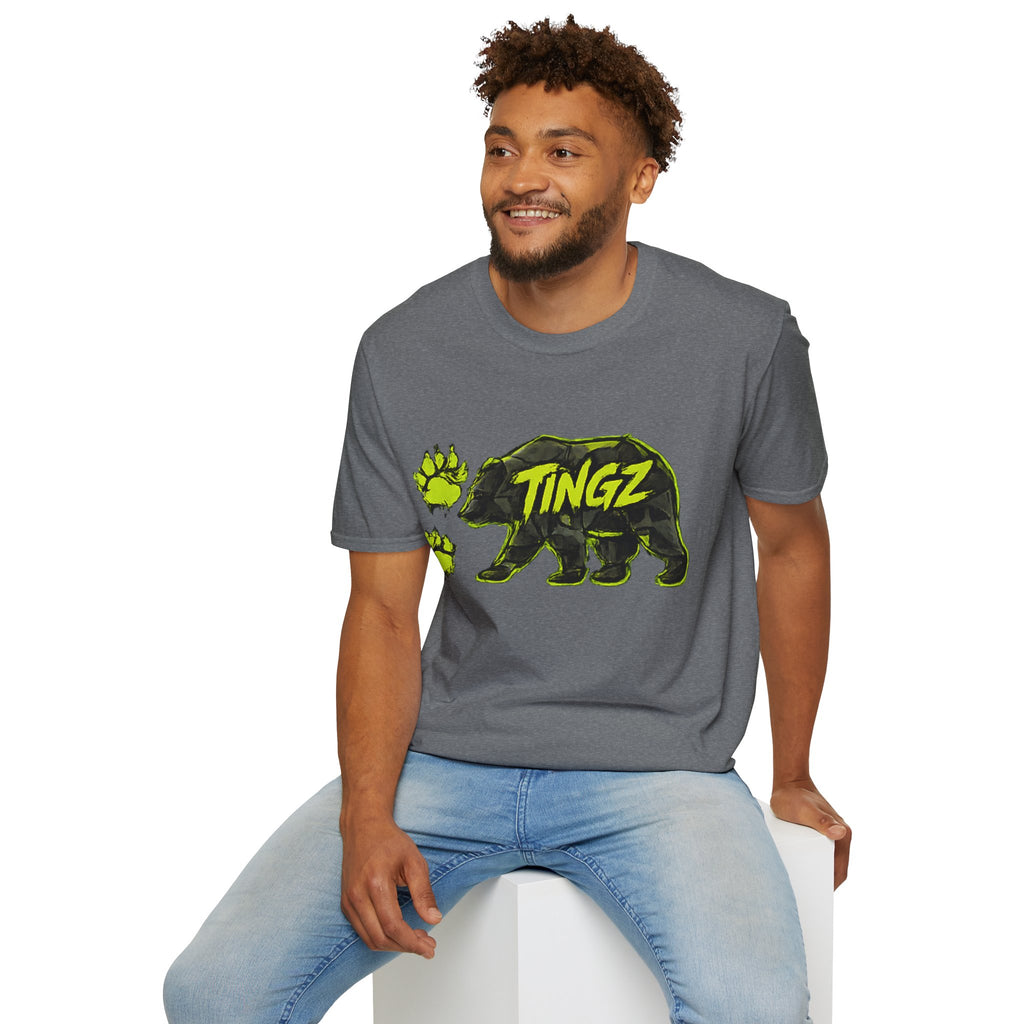 Bear TINGZ Paw Graphic T-Shirt —  Neon Logo