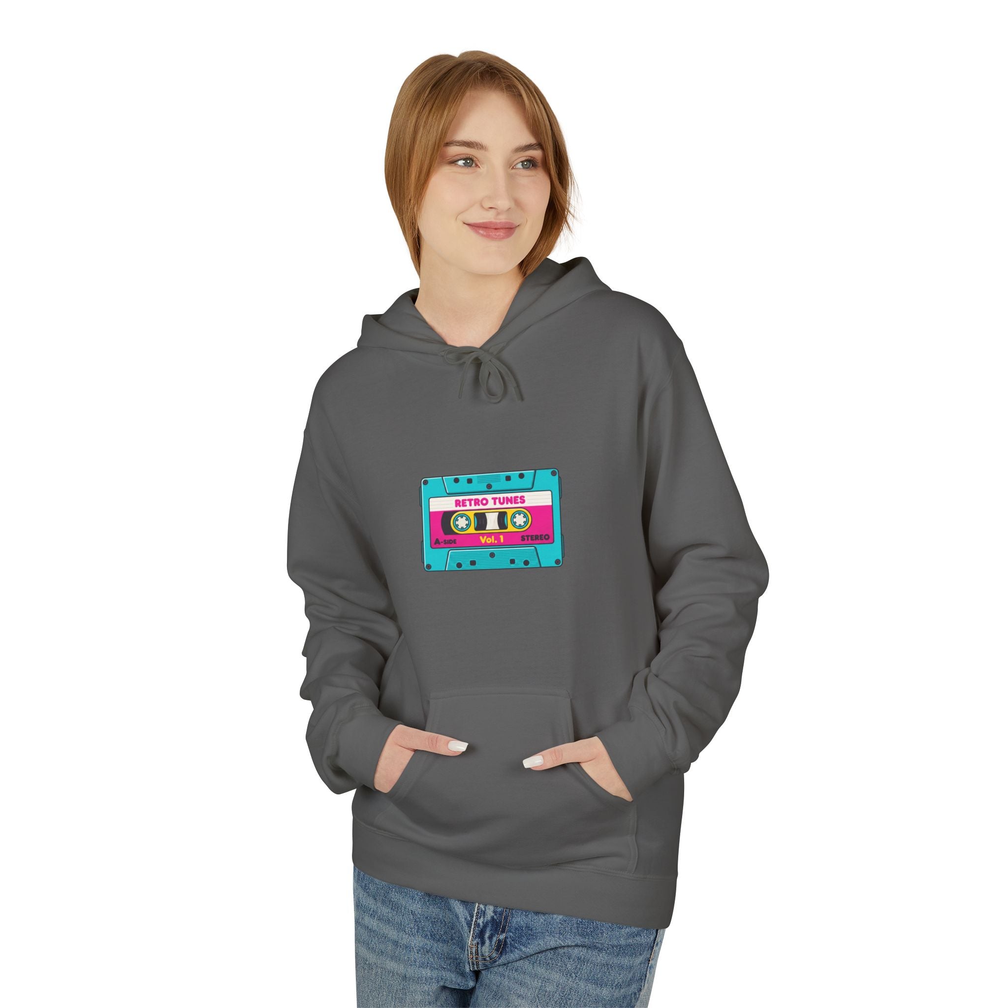 Retro Cassette Hoodie — Vintage Tape Graphic Pullover