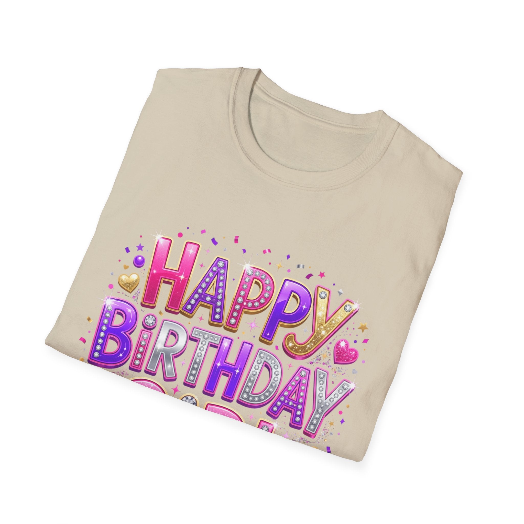 Happy Birthday Girl T-Shirt — Colorful Confetti Party Tee