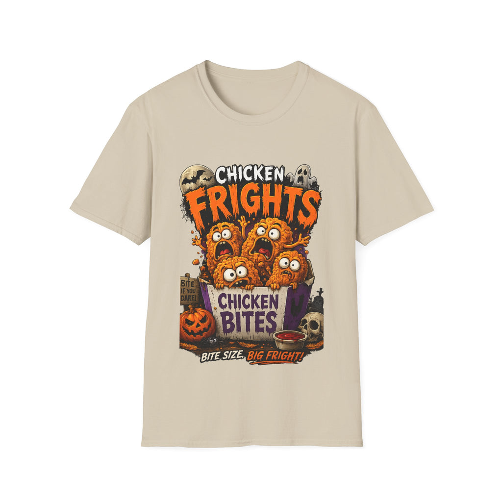 Chicken Frights T-Shirt — Cute Spooky Halloween Chicken Bites Tee