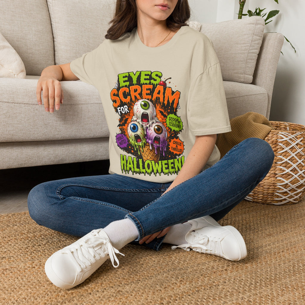 Halloween Eyes Scream T-Shirt — 'Eyes Scream for Halloween' Graphic Tee