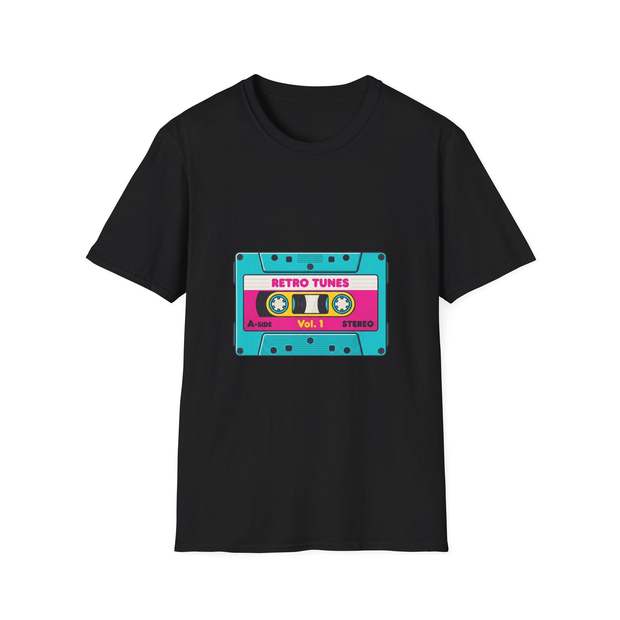Retro Tunes Cassette T-Shirt — Vintage 80s Music Tee