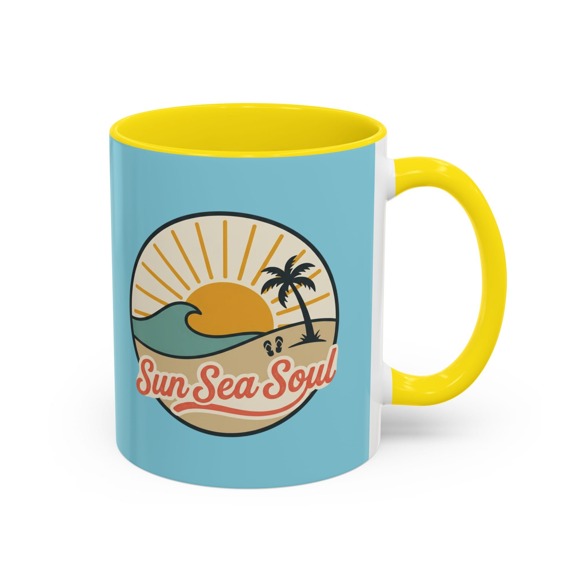 Sun Sea Soul Accent Coffee Mug – Beach Sunset 11/15oz