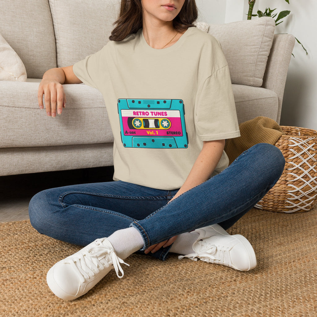 Retro Tunes Cassette T-Shirt — Vintage 80s Music Tee