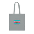 Retro Cassette Tote Bag — 'Retro Tunes' Cotton Grocery & Music Festival Tote