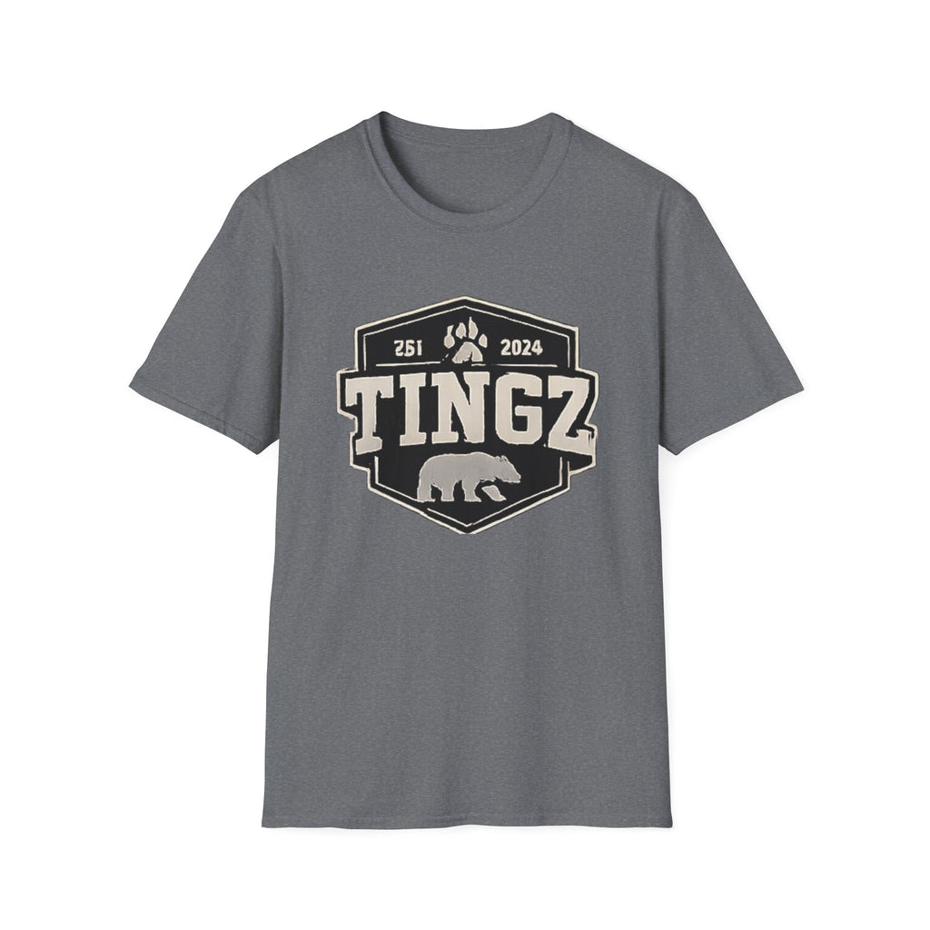Bear Tingz Logo T‑Shirt — Retro Paw Emblem Tee