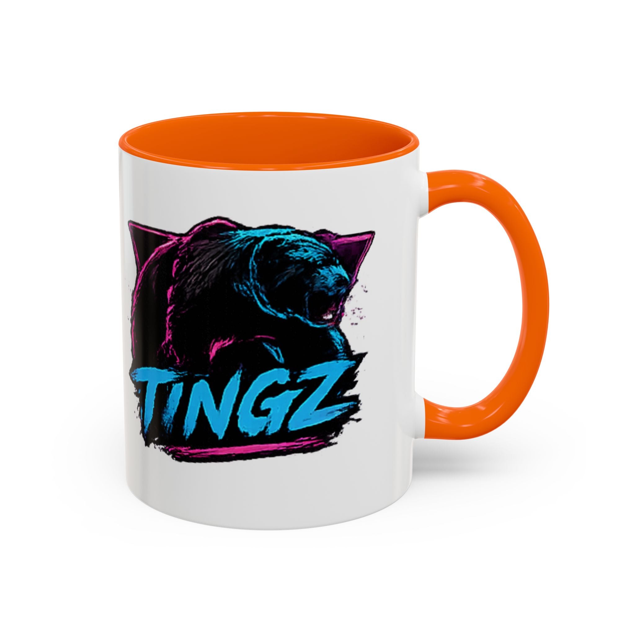 Bear Tingz Accent Coffee Mug — 11/15oz Gamer Logo Ceramic Mug