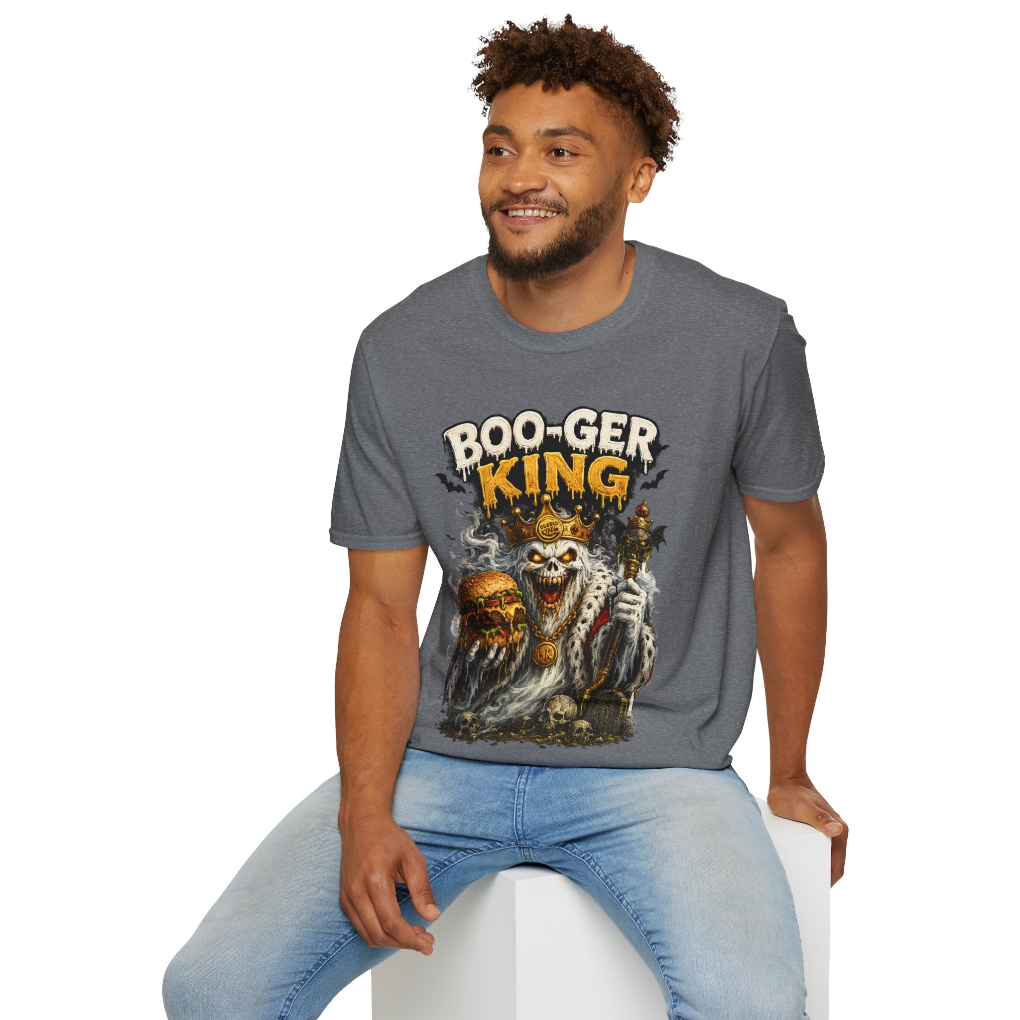 Boo-ger King Halloween T-Shirt — Spooky Skull King Graphic Tee
