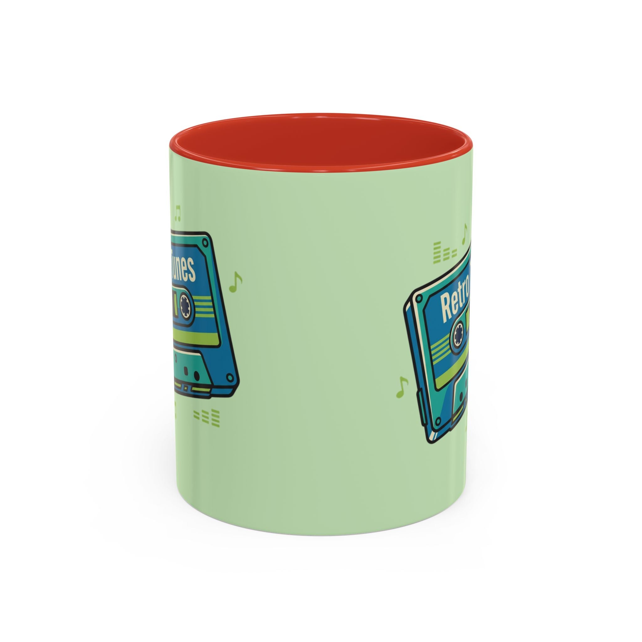 Retro Tunes Accent Coffee Mug — Cassette Tape Music Lovers Gift (11/15oz)