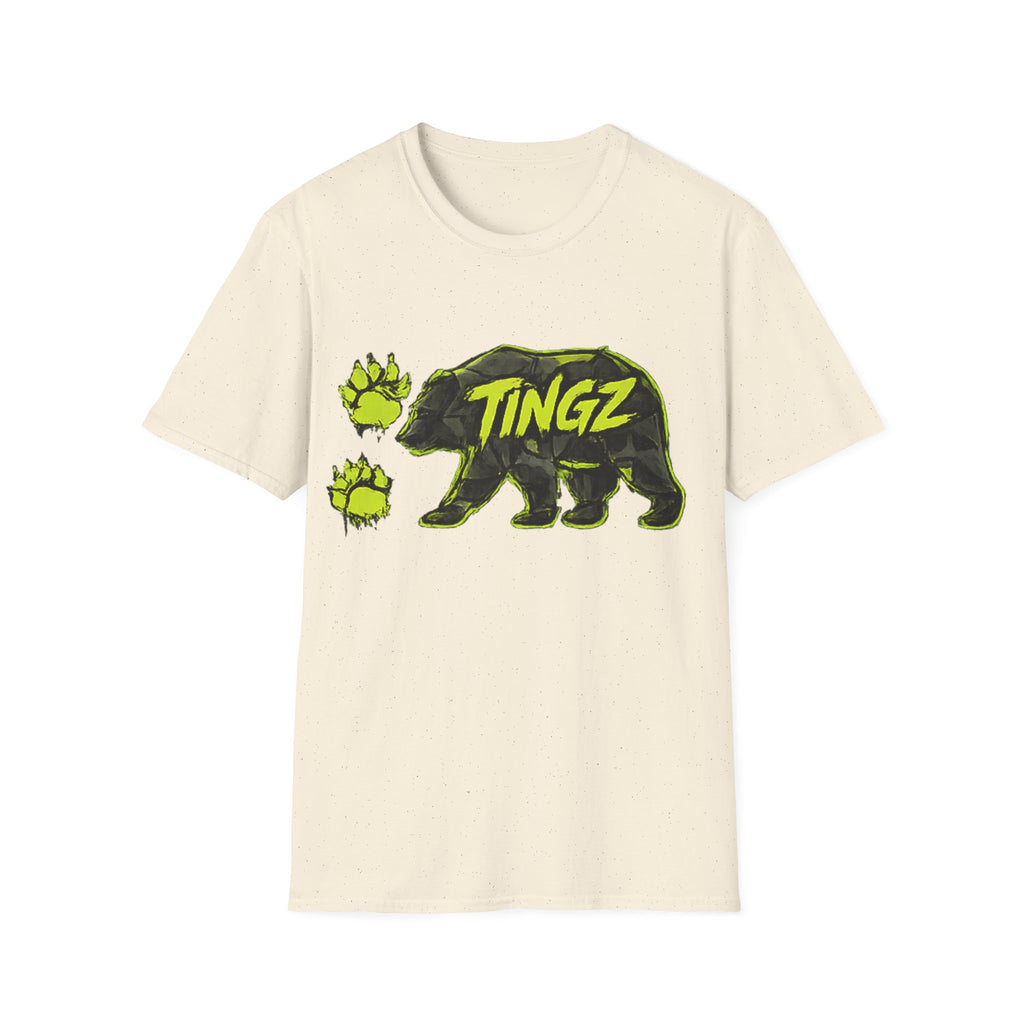 Bear TINGZ Paw Graphic T-Shirt —  Neon Logo