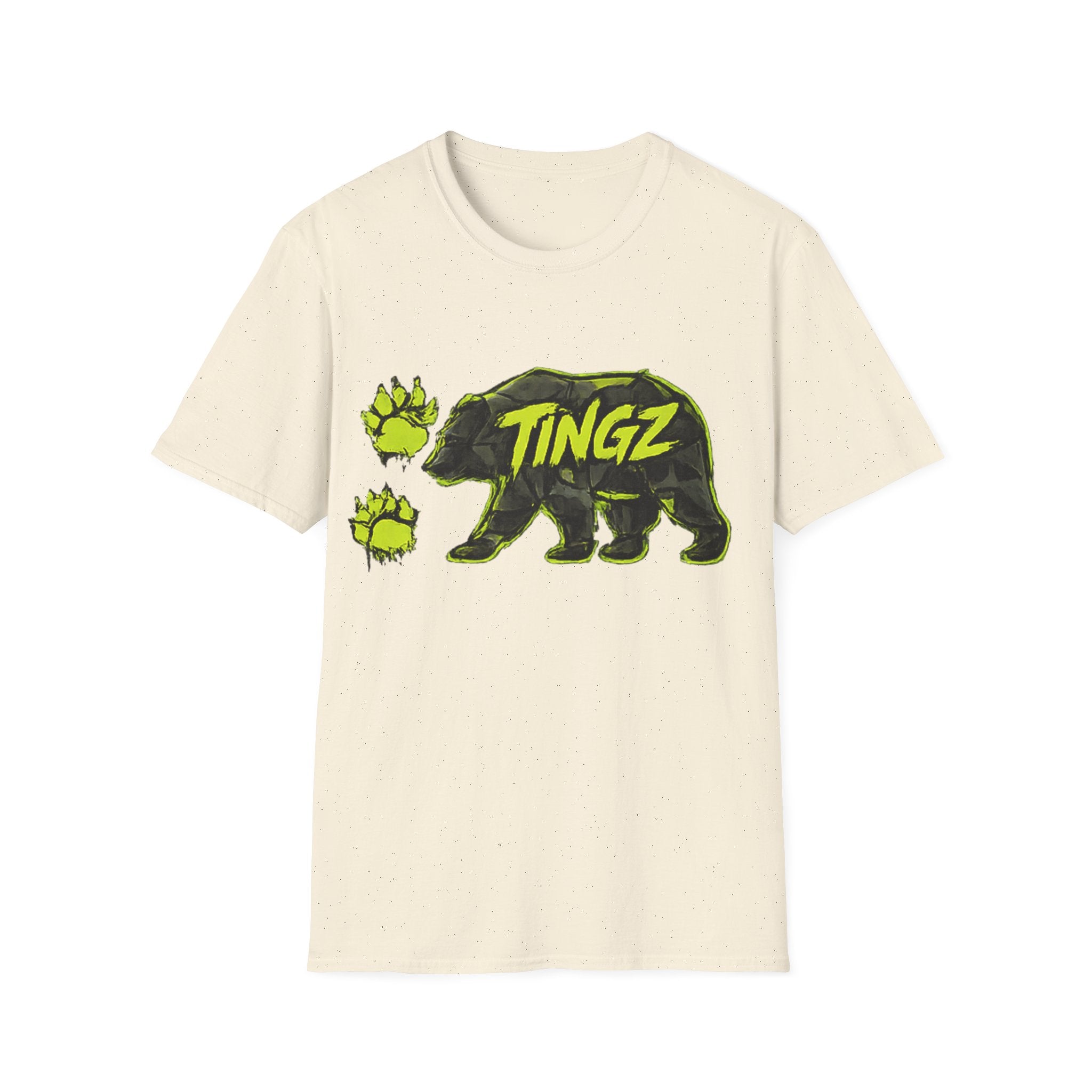Bear TINGZ Paw Graphic T-Shirt —  Neon Logo