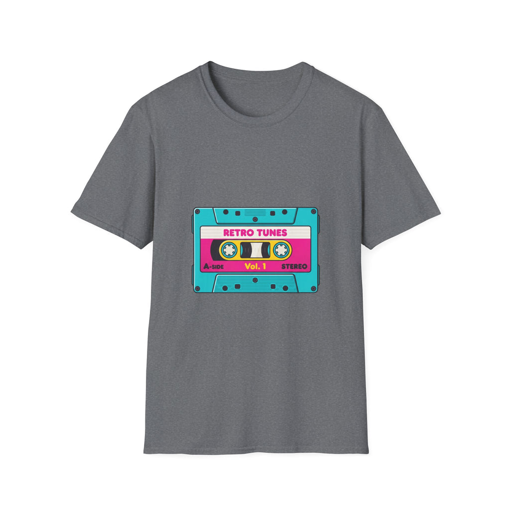 Retro Tunes Cassette T-Shirt — Vintage 80s Music Tee