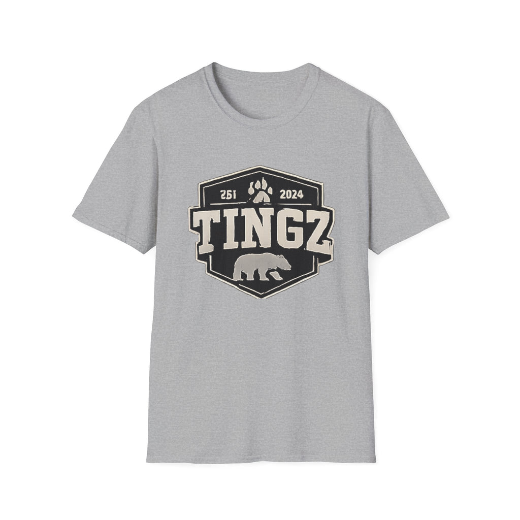 Bear Tingz Logo T‑Shirt — Retro Paw Emblem Tee