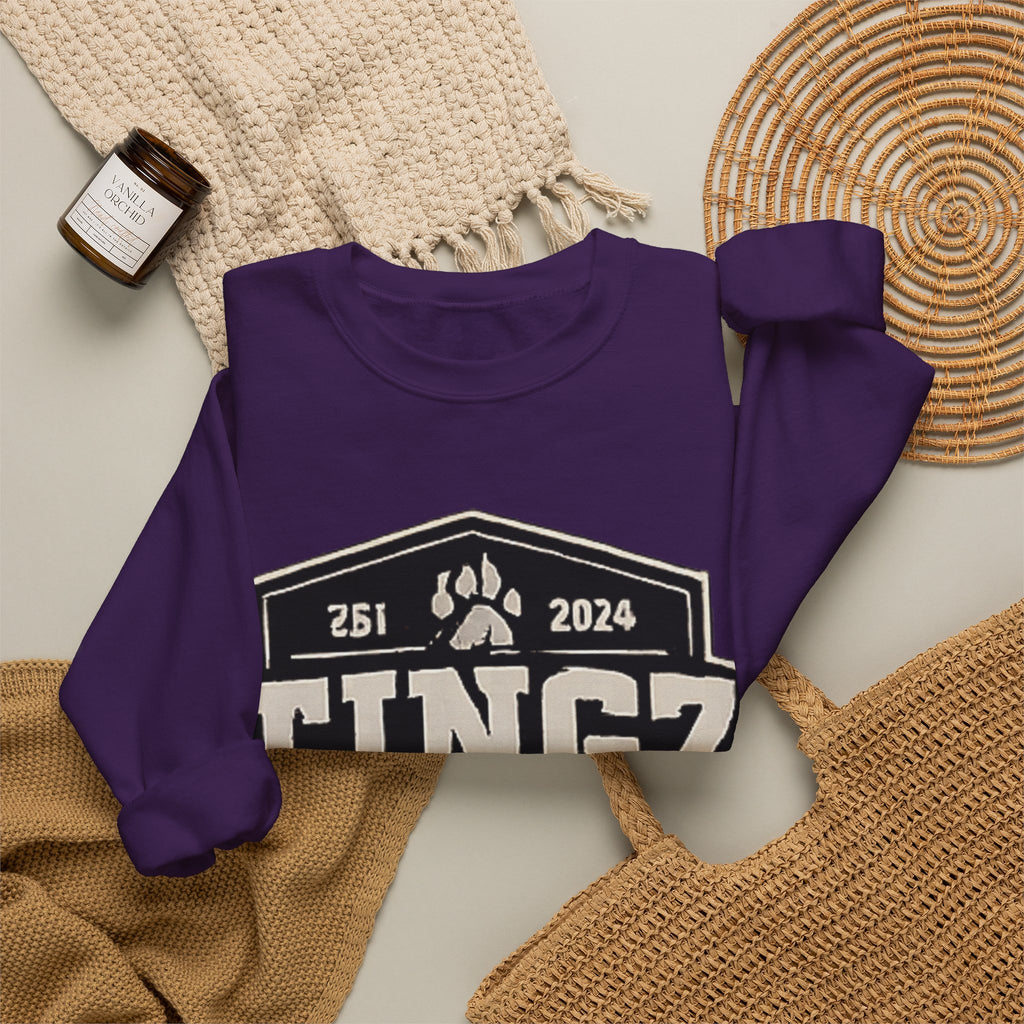 BEAR TINGZ  Badge Unisex Crewneck Sweatshirt | Vintage Wildlife Graphic Sweatshirt | Classic Streetwear Pullover