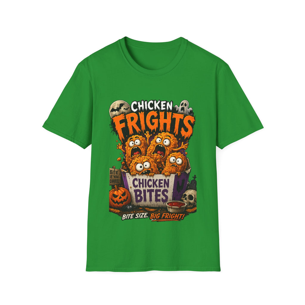 Chicken Frights T-Shirt — Cute Spooky Halloween Chicken Bites Tee