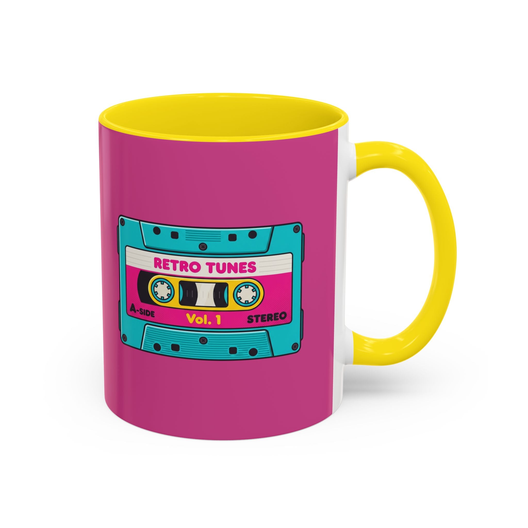 Retro Cassette Coffee Mug — 'Retro Tunes Vol. 1' Accent Mug