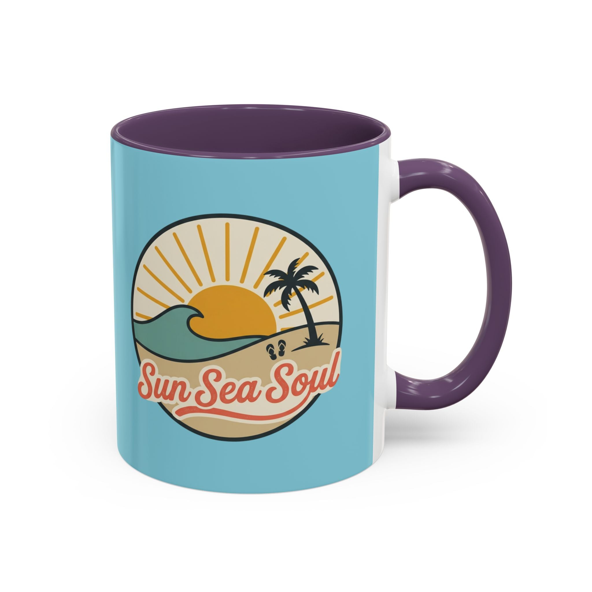 Sun Sea Soul Accent Coffee Mug – Beach Sunset 11/15oz