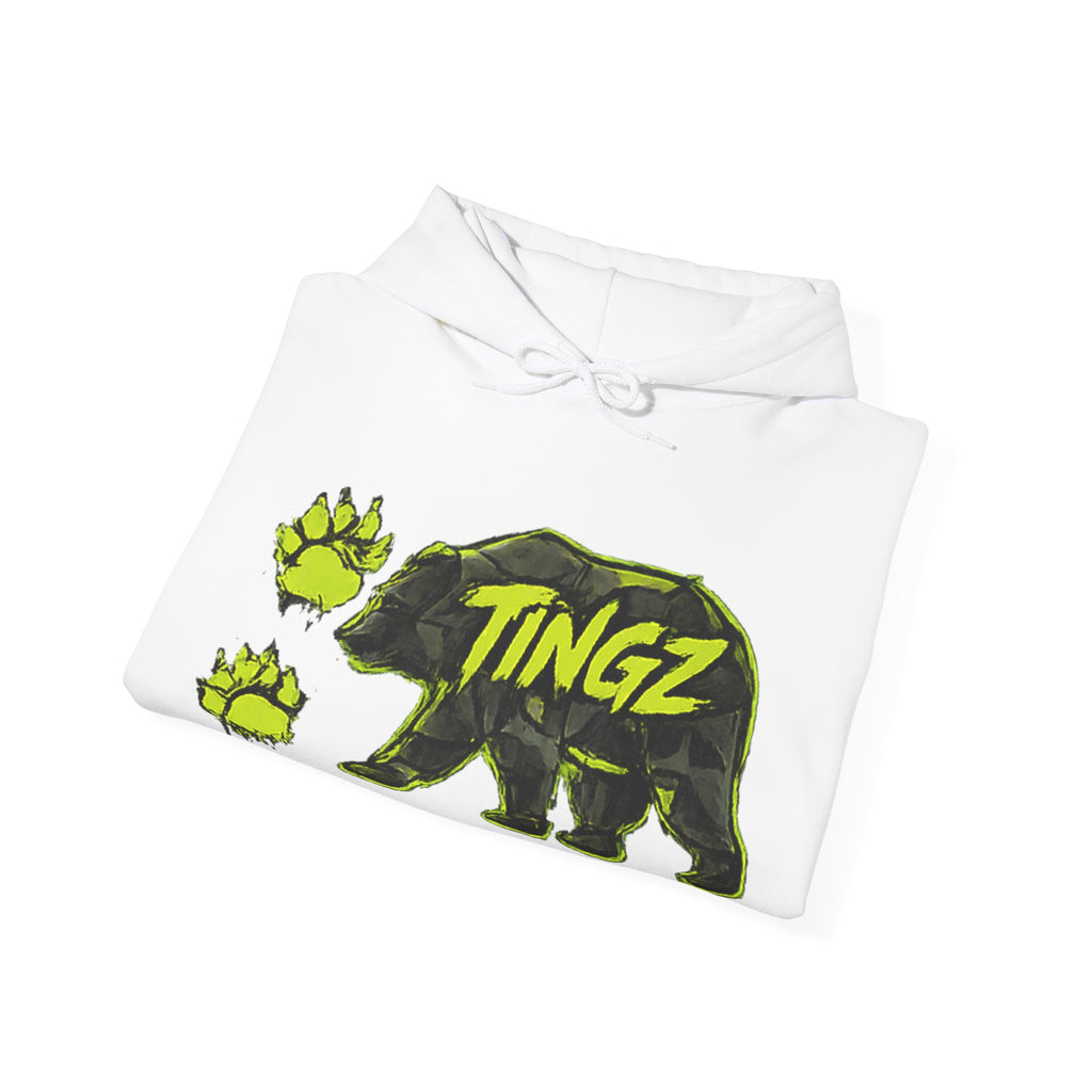 Bear TINGZ Graphic Unisex Heavy Blend Hoodie | Urban Streetwear Sweatshirt | Graffiti Animal Pullover