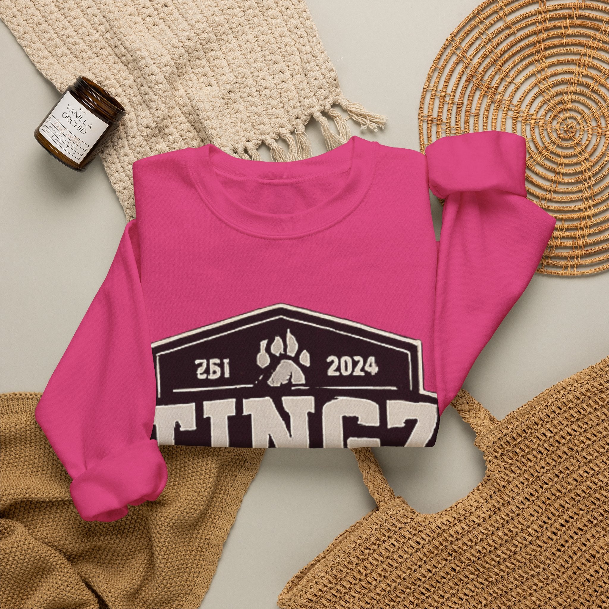 BEAR TINGZ  Badge Unisex Crewneck Sweatshirt | Vintage Wildlife Graphic Sweatshirt | Classic Streetwear Pullover