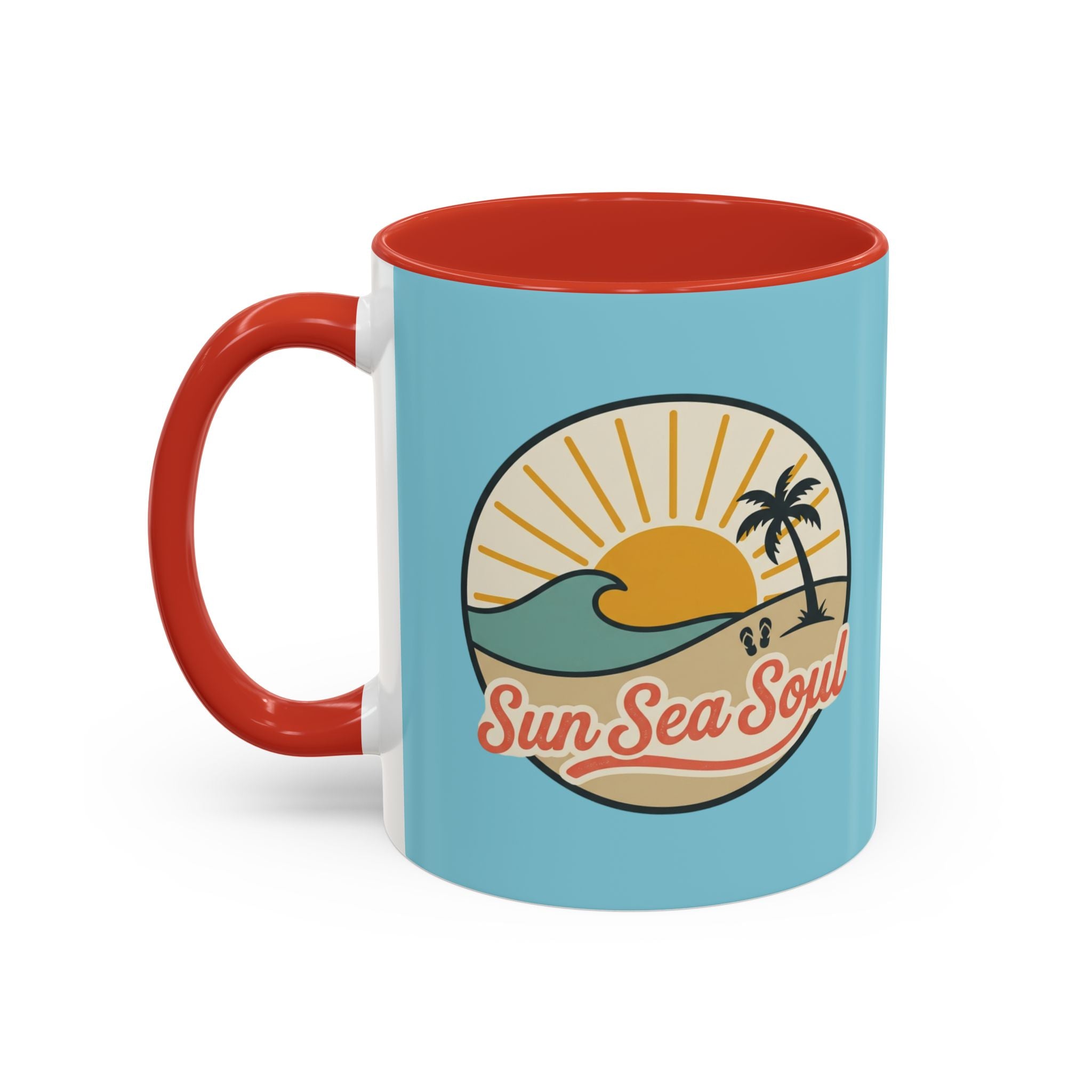 Sun Sea Soul Accent Coffee Mug – Beach Sunset 11/15oz
