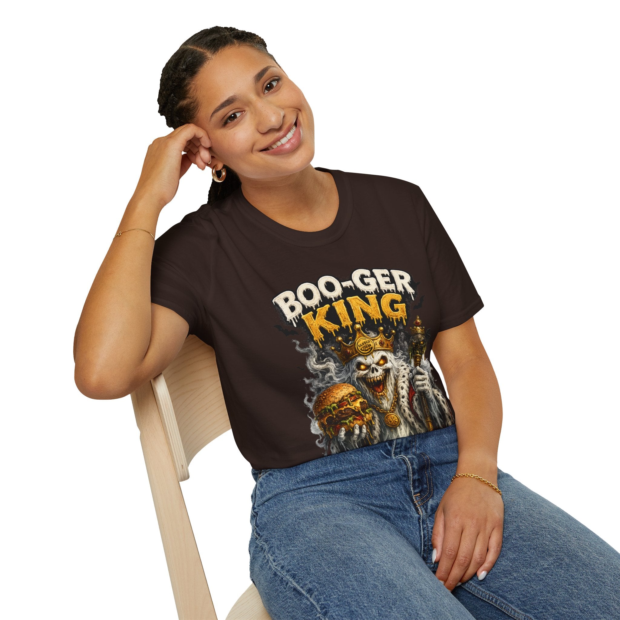 Boo-ger King Halloween T-Shirt — Spooky Skull King Graphic Tee