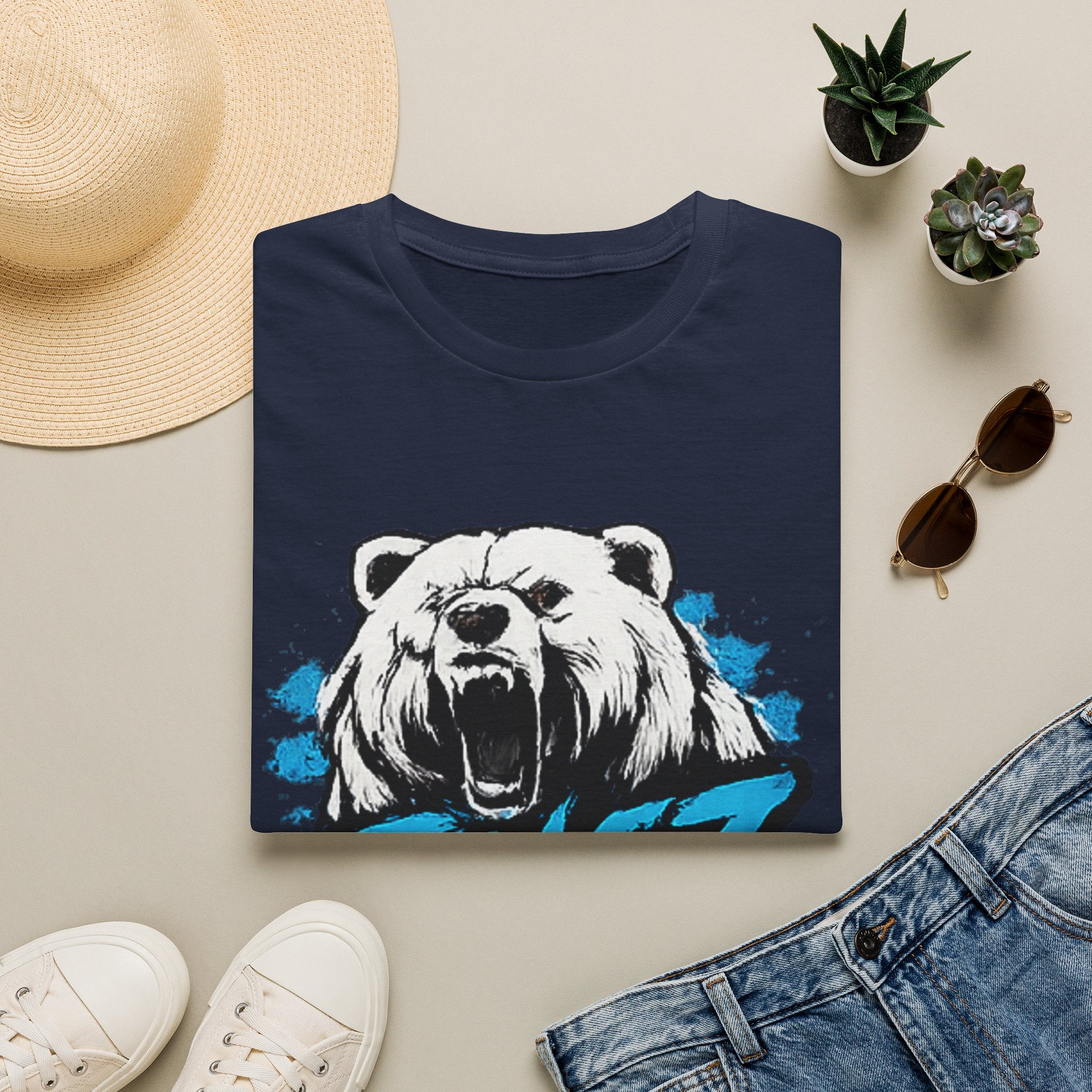 Roaring Bear TINGZ T-Shirt — Graphic Tee for Streetwear & Casual