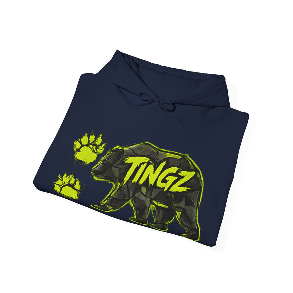 Bear TINGZ Graphic Unisex Heavy Blend Hoodie | Urban Streetwear Sweatshirt | Graffiti Animal Pullover